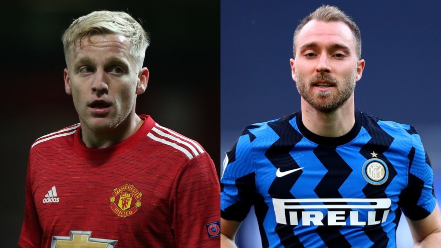 Inter Milan muốn đón Van De Beek từ MU để thế chỗ Eriksen