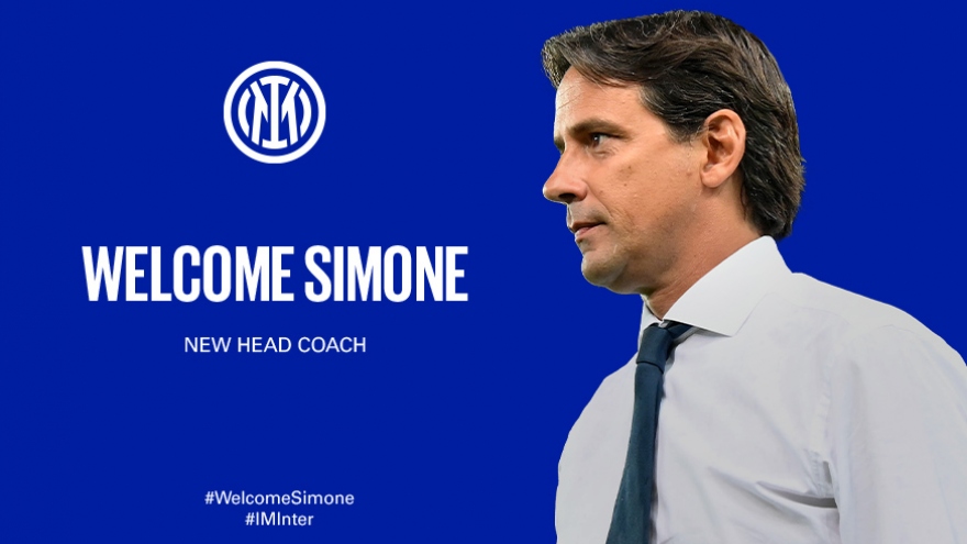 Chính thức: Inter Milan bổ nhiệm Simone Inzaghi thay thế HLV Conte 