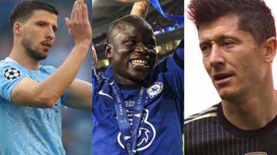 Top 10 ứng viên Quả bóng Vàng 2021: N'Golo Kante dẫn đầu