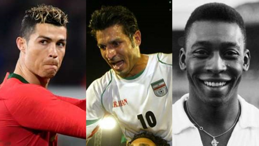 Top 10 chân sút vĩ đại nhất ĐTQG: Ronaldo đếm ngày leo lên ngôi đầu