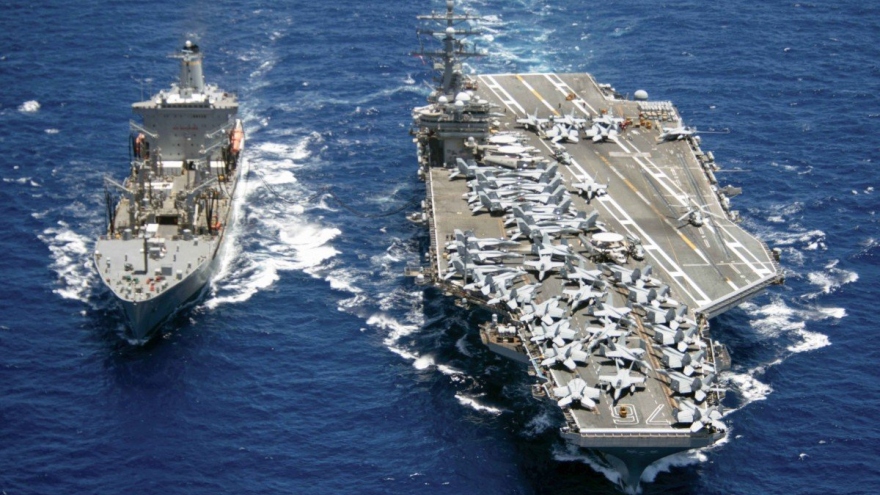 Nhóm tác chiến tàu sân bay Hải quân Mỹ hoạt động ở Biển Đông