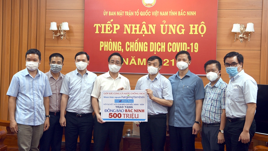 VOV và nhóm Hạt Giống Tâm Hồn trao 1 tỷ đồng giúp Bắc Ninh, Bắc Giang chống dịch