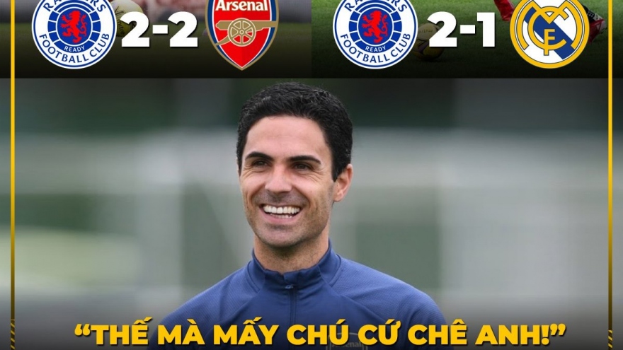 Biếm họa 24h: HLV Arteta "hả hê" khi Real Madrid thất bại