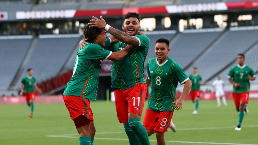 Mexico thắng Pháp 4-1 trong trận ra quân Olympic Tokyo 2020