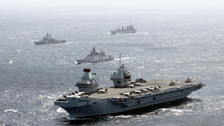 Ấn Độ và Anh diễn tập Hải quân tại Ấn Độ Dương
