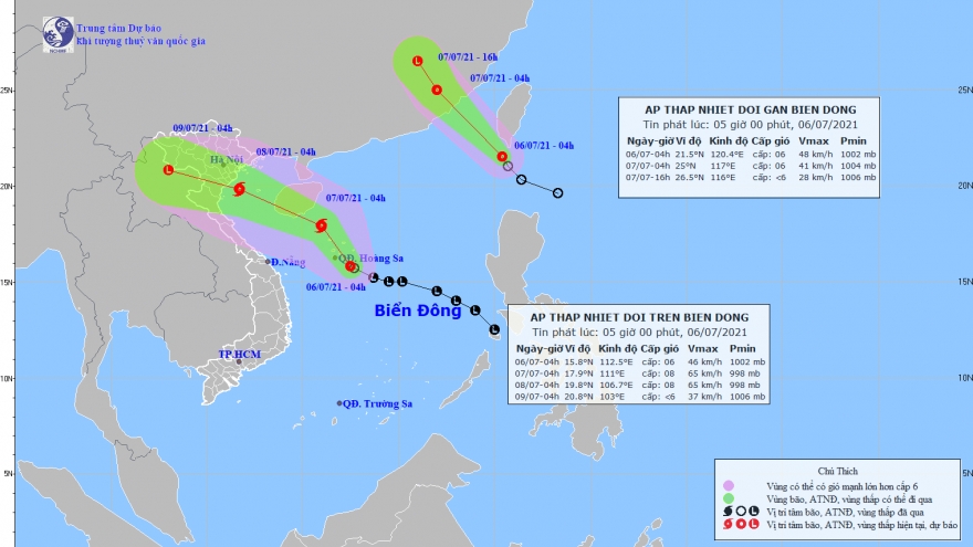 Tropical depressions start to form in East Sea, bring heavy rain to Vietnam