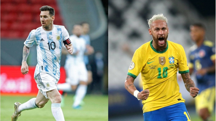 Hành trình vào chung kết Copa America 2021 của Argentina và Brazil