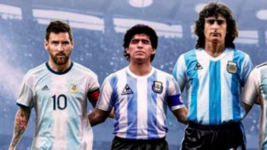 Huyền thoại bóng đá Argentina: “Messi không thể so với Maradona”