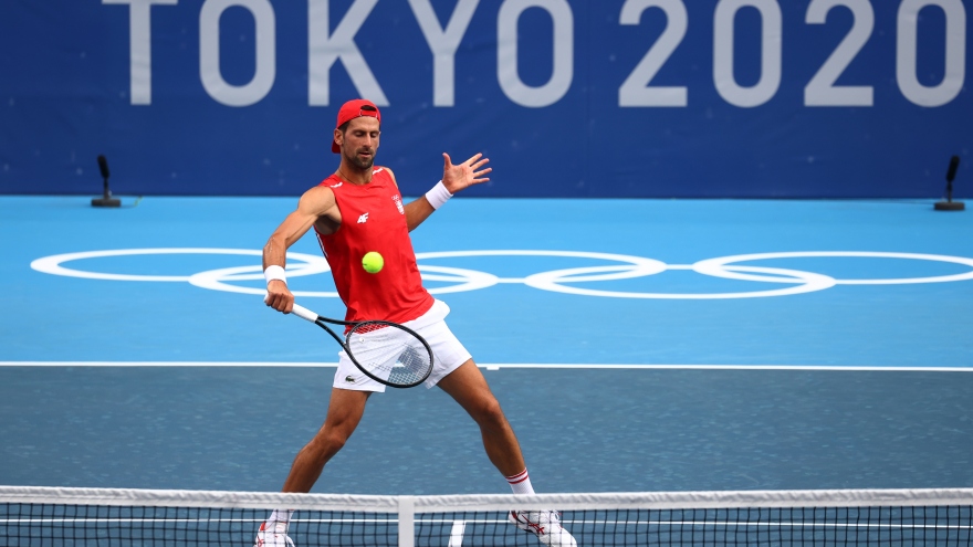 Djokovic "hụt hẫng" khi Nadal và Federer vắng mặt ở Olympic Tokyo