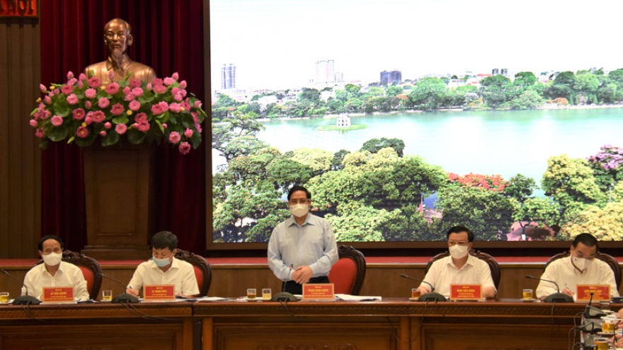Thủ tướng đề nghị Hà Nội phải chống dịch quyết tâm, quyết liệt hơn
