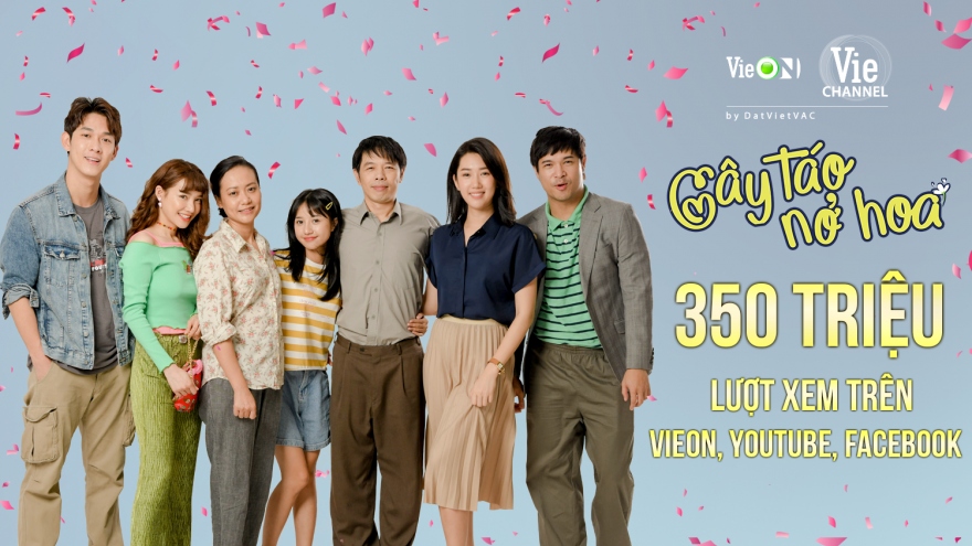 Đạt hơn 350 triệu view, "Cây táo nở hoa" là Phim truyền hình Việt được yêu thích nhất 2021