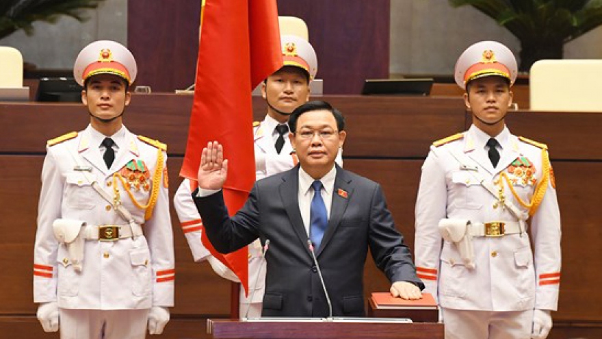 Chủ tịch Quốc hội Vương Đình Huệ lần thứ hai tuyên thệ nhậm chức
