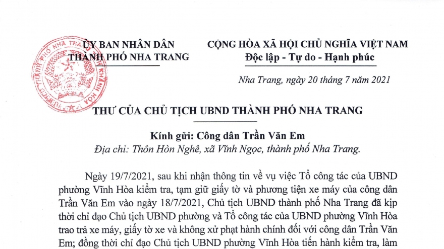 Vụ "Bánh mì không phải hàng thiết yếu": Chủ tịch TP Nha Trang xin lỗi
