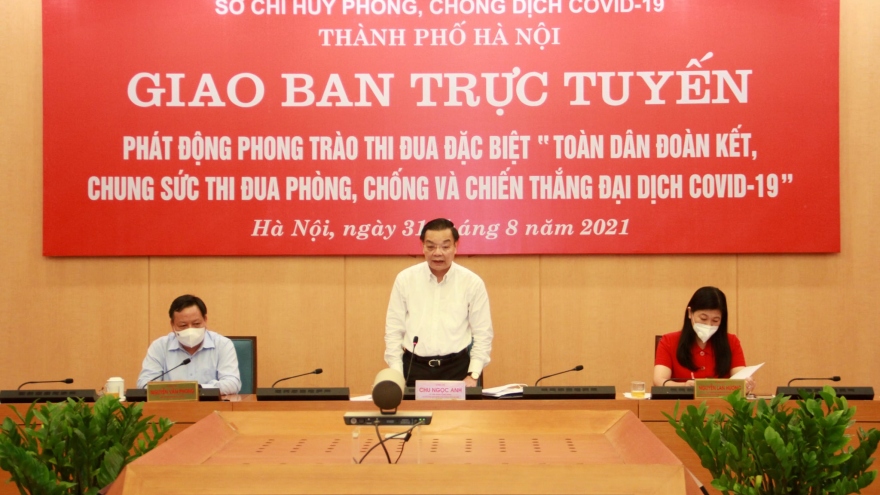Chủ tịch Hà Nội yêu cầu truy vết thần tốc, bóc tách F0, dập tắt nhanh nhất các ổ dịch mới