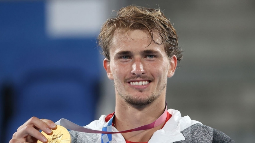 Alexander Zverev không tin là mình đã giành HCV Olympic Tokyo 2020