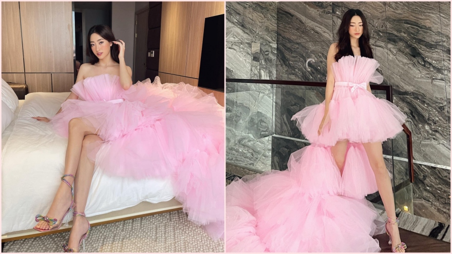 Chuyện showbiz: Hoa hậu Lương Thùy Linh lộng lẫy như công chúa đón sinh nhật