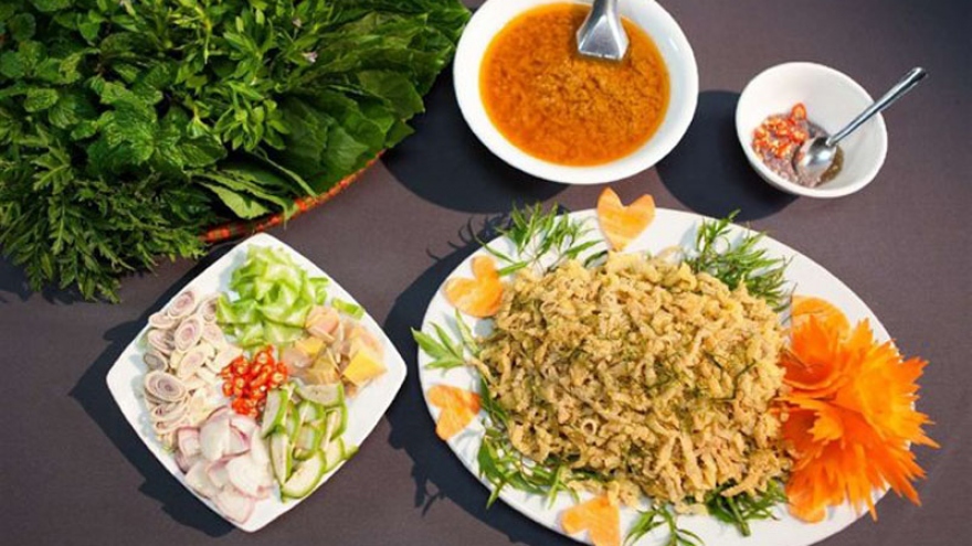 Sashimi-like salad offered in Thanh Hoa