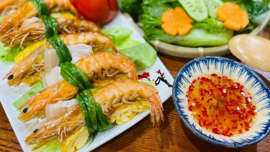 A typical Vietnamese shrimp dish