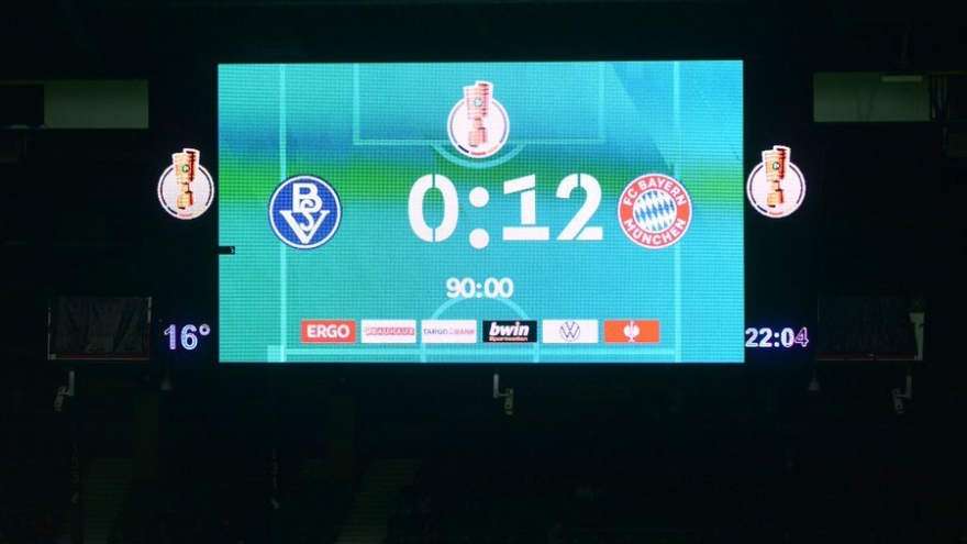 Bayern Munich giành chiến thắng 12-0 ở Cúp Quốc gia Đức