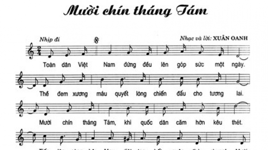 Dấu mốc về ngày khởi nghĩa của dân tộc trong ca khúc "Mười chín tháng Tám"