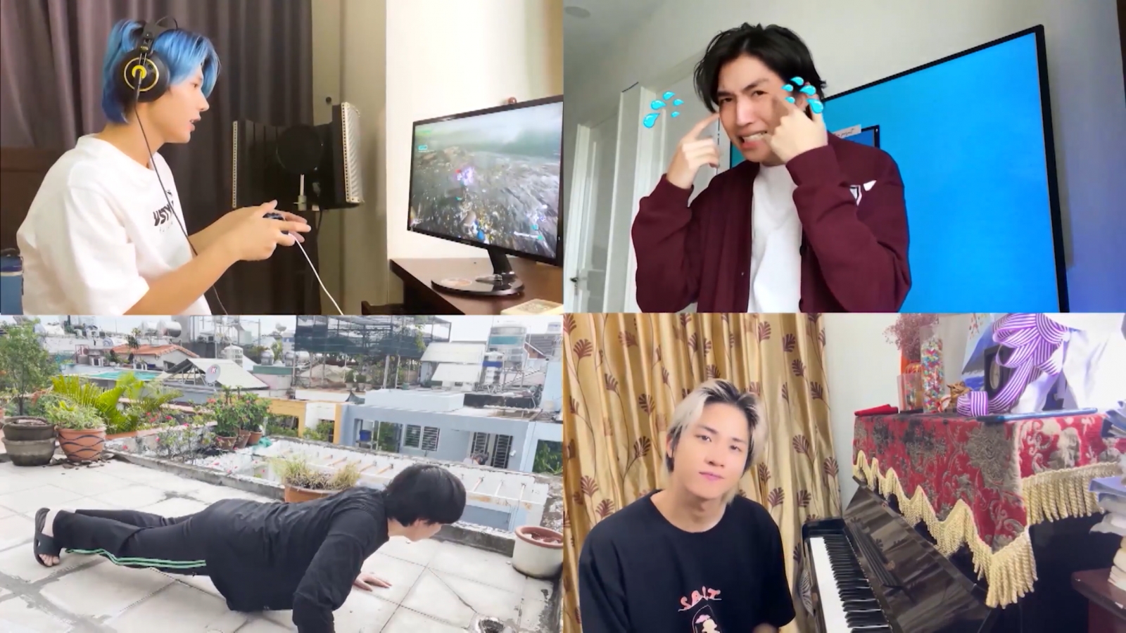Thanh Duy, Uni5, VP Bá Vương thực hiện loạt MV “cây nhà lá vườn” tặng fans mùa dịch