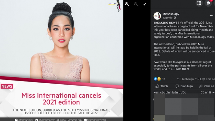Miss International 2021 bị hủy do dịch Covid-19, rời lịch sang mùa thu 2022