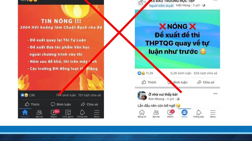 Thực hư thông tin thay đổi hình thức thi tốt nghiệp THPT 2022 lan truyền trên mạng