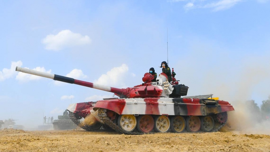 Tank Biathlon 2021: Đội xe tăng Việt Nam về nhì ở trận đấu đầu tiên