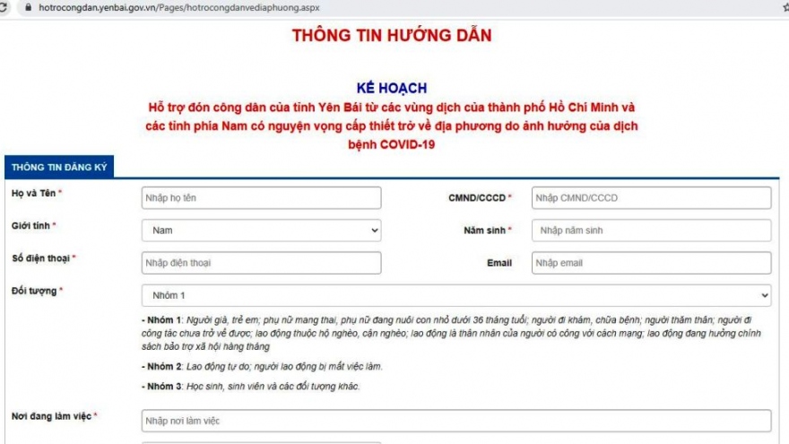 Yên Bái sẽ đón công dân từ các vùng dịch phía Nam về địa phương bằng tầu hỏa