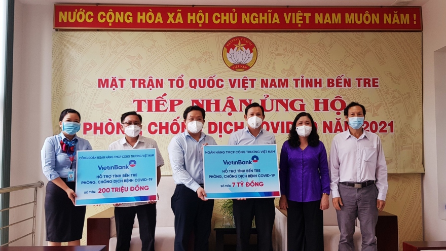 VietinBank hỗ trợ Bến Tre 7,2 tỷ đồng phòng, chống dịch Covid-19