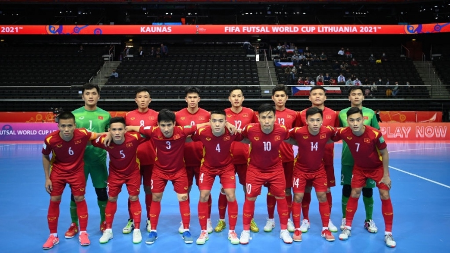 ĐT Việt Nam đối đầu ĐT Nga ở vòng 1/8 Futsal World Cup 2021