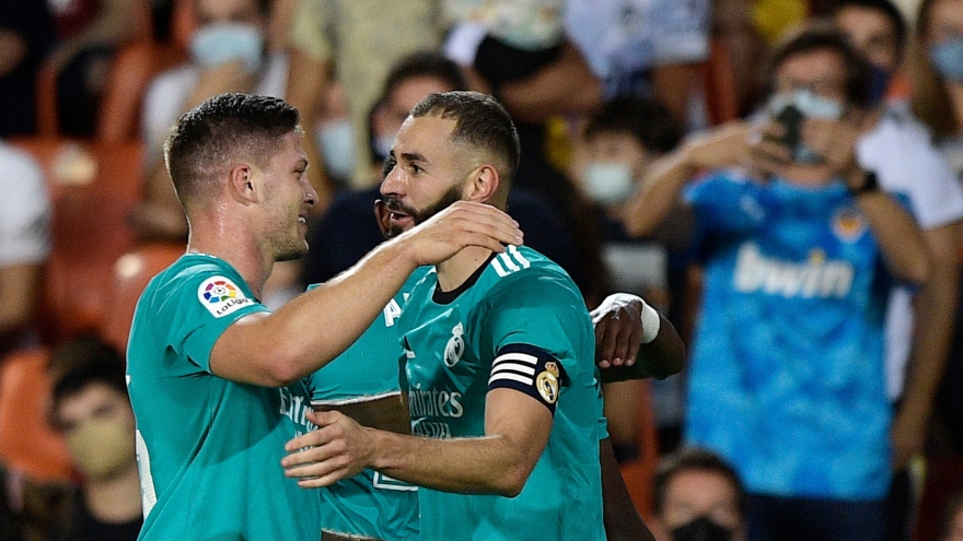 Valencia 1-2 Real Madrid: “Kền kền trắng” và 2 phút điên rồ ở Mestalla