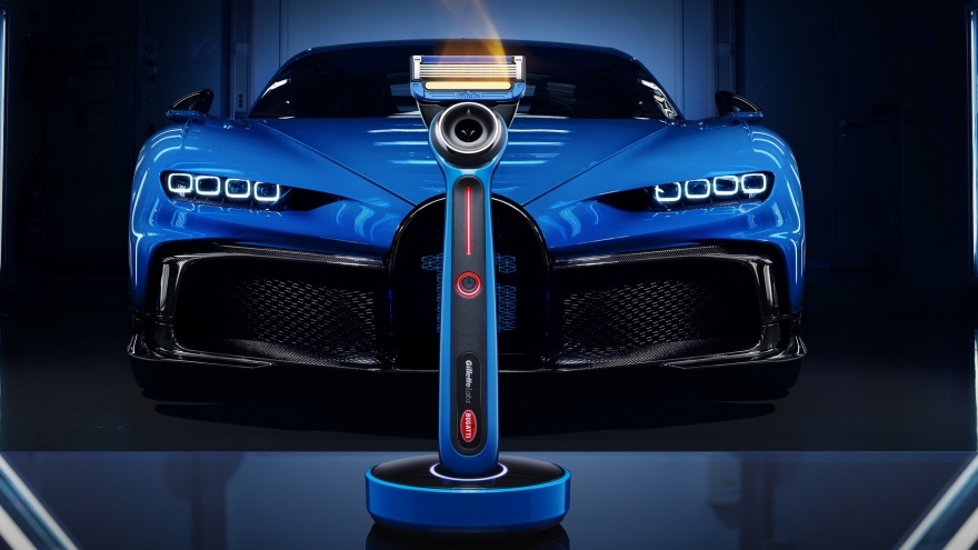 Hãng siêu xe Bugatti hợp tác cùng Gillette để làm dao cạo râu