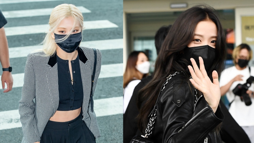 Rosé, Jisoo (BLACKPINK) khởi hành sang Paris tham dự Tuần lễ thời trang Xuân/Hè 2022