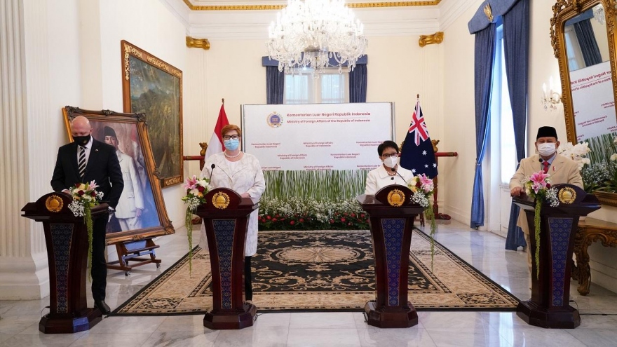 Indonesia và Australia tổ chức đối thoại 2+2, ký kết các thỏa thuận mới