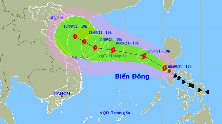 Bão Conson giật cấp 11 sẽ đi vào Biển Đông trong đêm nay