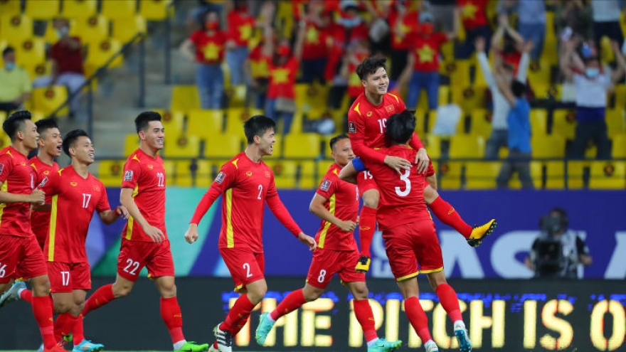 Xếp hạng bảng B vòng loại World Cup 2022: ĐT Việt Nam đứng trên Trung Quốc
