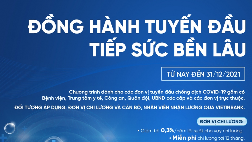 VietinBank đồng hành cùng tuyến đầu chống dịch