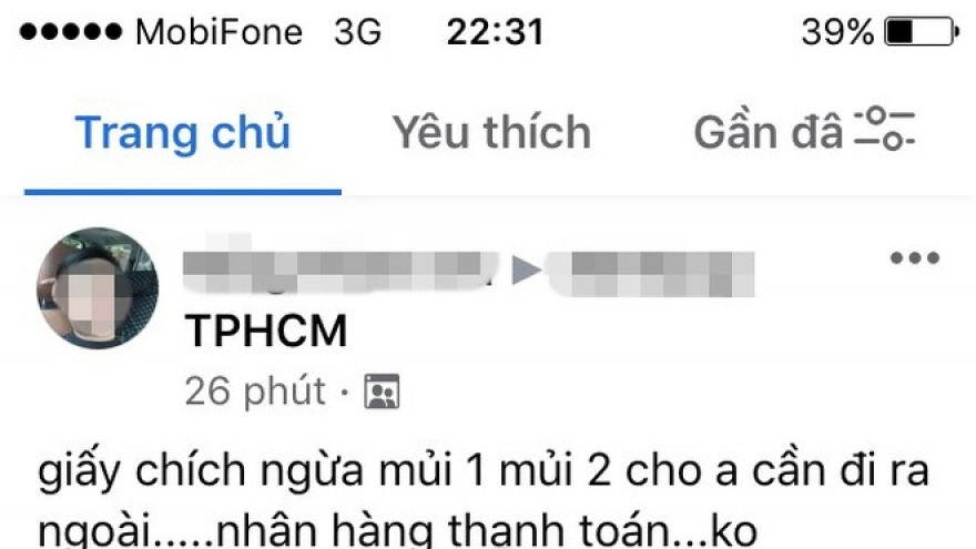 Rao bán "chứng nhận tiêm 2 mũi vaccine", làm "thẻ xanh Covid" trên mạng