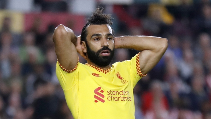 Salah lập công, Liverpool vẫn bị tân binh Brentford cầm hòa