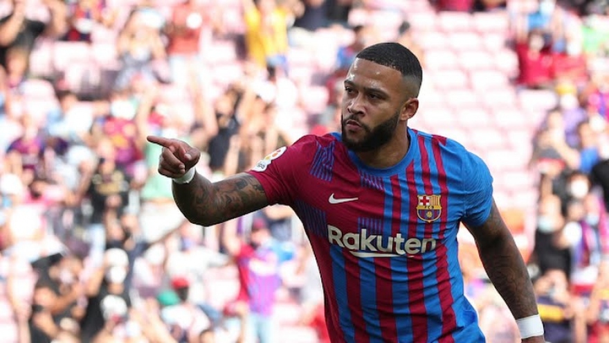 Memphis Depay tỏa sáng, Barca thắng đậm Levante