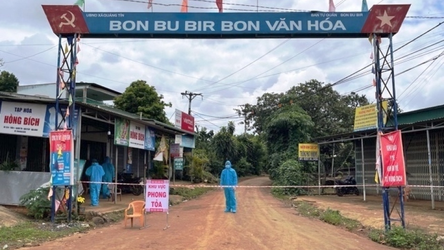 Huyện Đắk R’Lấp, tỉnh Đắk Nông gỡ bỏ phong toả