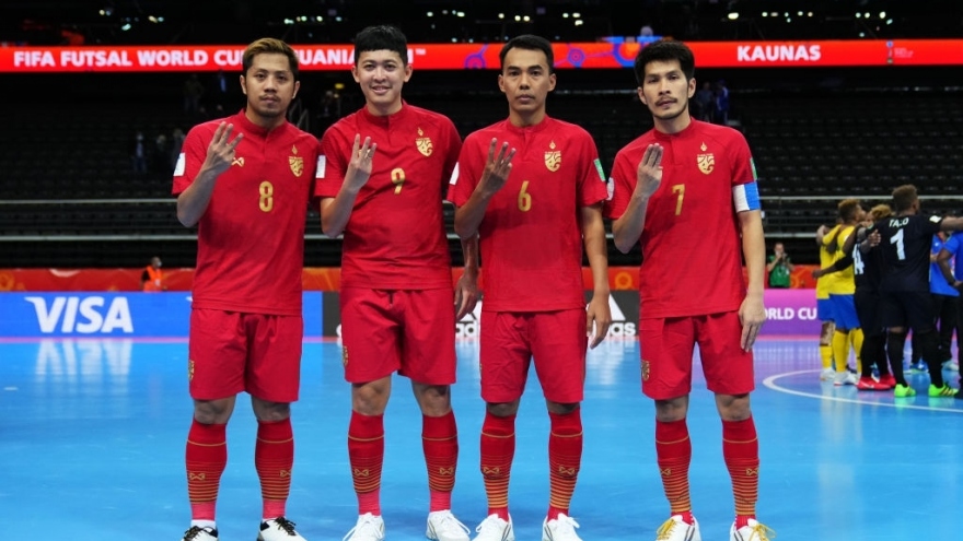 Thái Lan vào vòng 1/8 Futsal World Cup 2021 sau trận đại thắng Quần đảo Solomon 