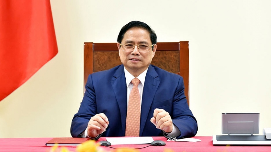 Thủ tướng Phạm Minh Chính dự Hội nghị thượng đỉnh Thương mại dịch vụ toàn cầu 2021