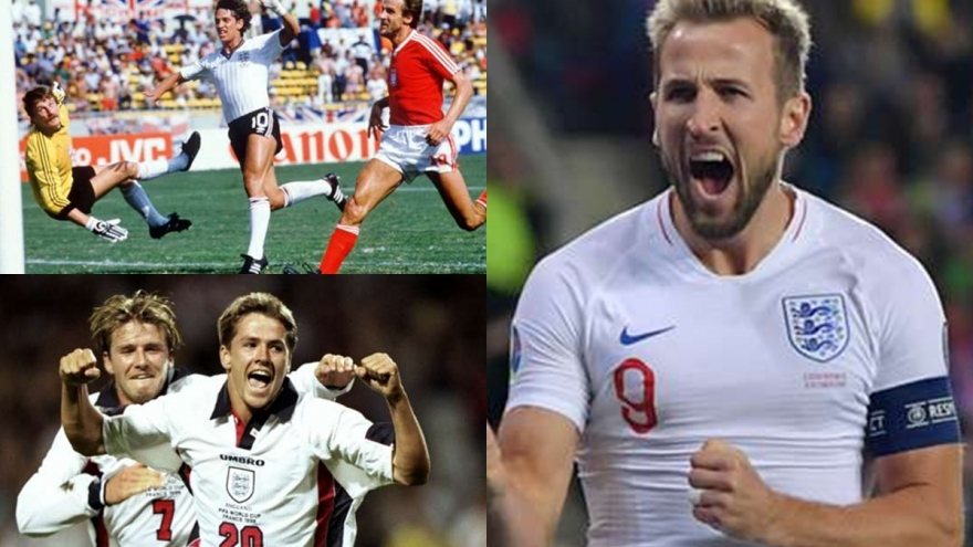 Top 10 chân sút vĩ đại nhất ĐT Anh: Harry Kane tăng tốc mạnh mẽ