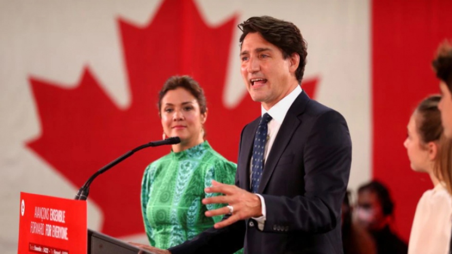 Thủ tướng Canada Justin Trudeau sẽ tiếp tục nhiệm kỳ thứ 3