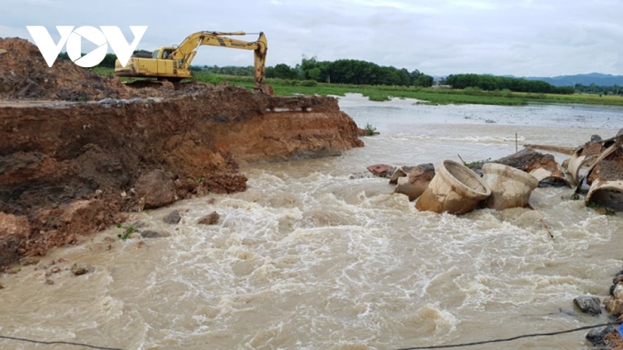 Thanh Hóa chỉ đạo khắc phục vụ vỡ đê do thi công dự án trăm tỷ