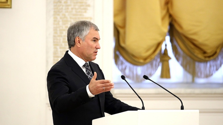 Ông Vyacheslav Volodin tái đắc cử Chủ tịch Duma quốc gia Nga khóa mới