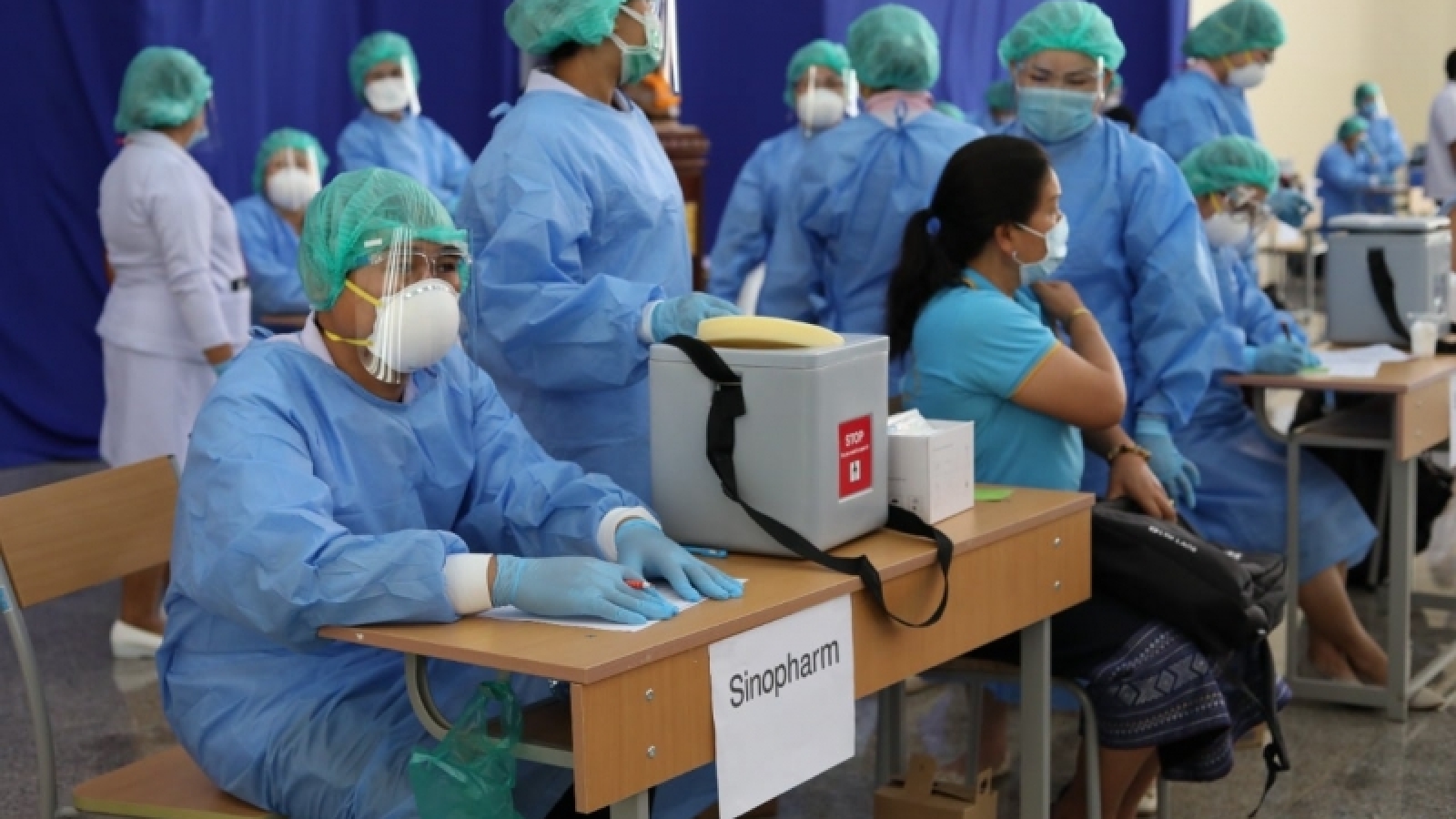 Hơn 43% dân số Lào đã được tiêm vaccine ngừa Covid-19 mũi 1