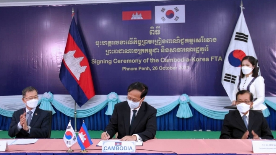 Campuchia – Hàn Quốc chính thức ký hiệp định thương mại tự do song phương